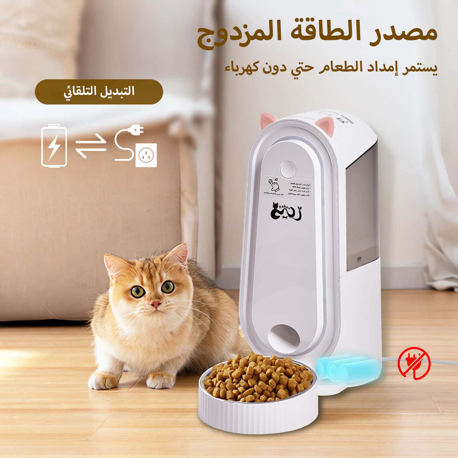 Automatic cat feeder