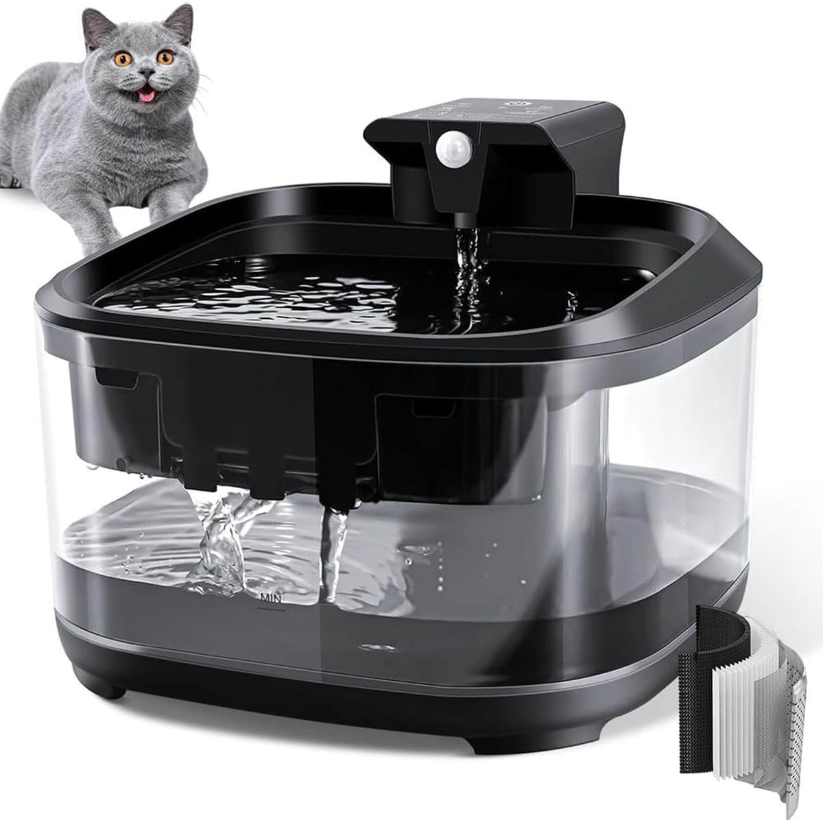 Motion activated pet fountain best sale